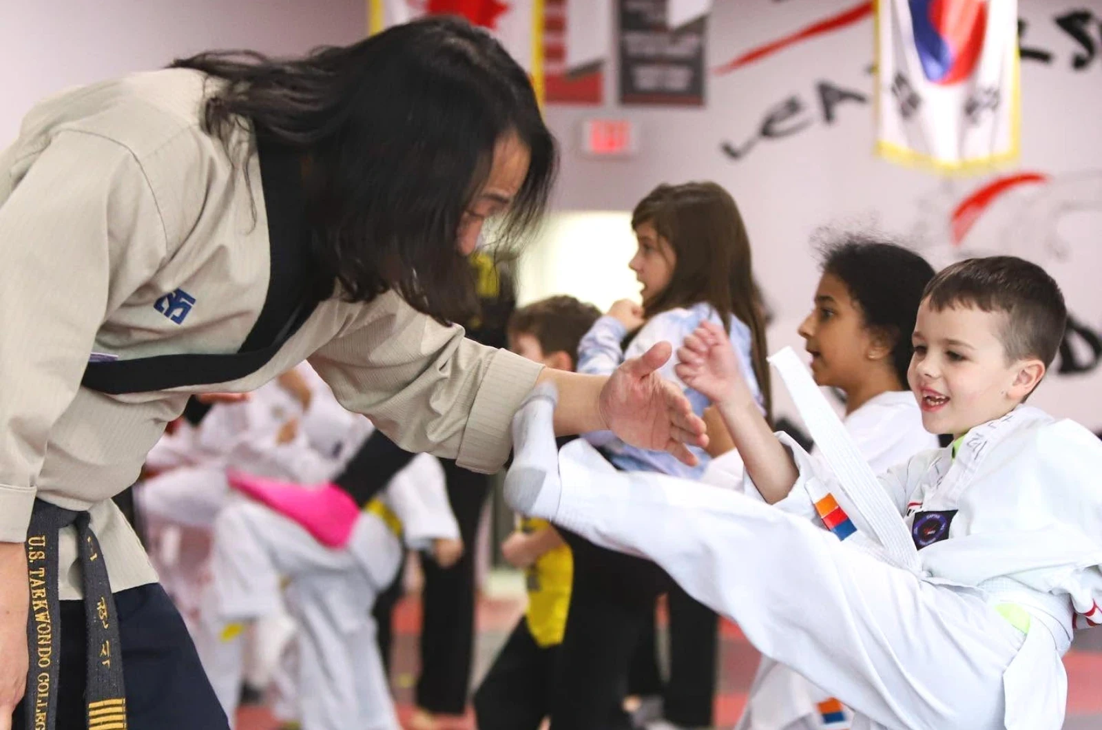 Kids building focus through martial arts