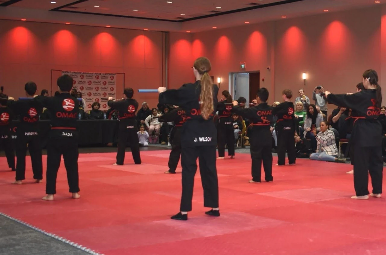 Kids martial arts class at OMAC Martial Arts Richmond Hill