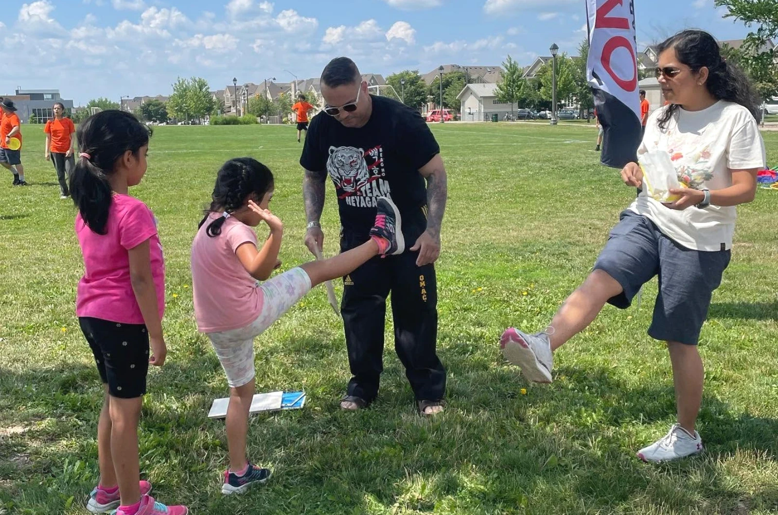 Active kids at summer camp at OMAC Martial Arts Richmond Hill